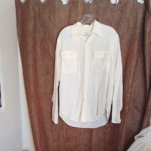 Agolde Cream Blouse